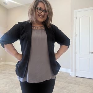 Black torrid blazer size 2